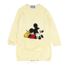 GUCCI Disney collaboration Mickey Mouse dress Women off white 【A】