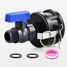 Ceaeso IBC Tote Adapter, 2" Cam Lock for 275-330 Gallon IBC Tote Tank, IBC To...