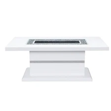 ARIYA White Coffee Table - Modern Elegant Living Room Furniture