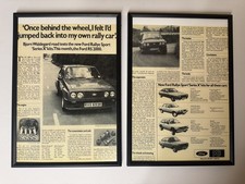 New Framed Print MK2 Ford Escort RS2000 X Pack Magazine Advert Wall Art Man Cave