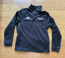 Harriton Ed Carpenter Racing 1/4 Zip Pullover Poly Sweatshirt Black Men’s Medium