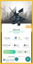 ✨ Shiny Zekrom White BackGround  ✨ Instant Deliver  ✨ Pokemon Trade Go ✨