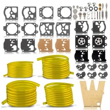 Carburetor Diaphragm Fuel Line Kit for Walbro WT-199 WT-200 WT-204 WT-205 WT-206