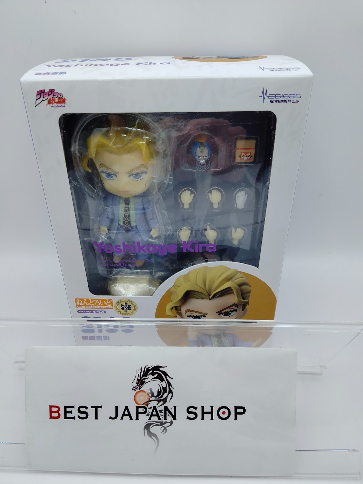 Figura Nendoroid 2163 JoJo's Bizarre Adventure Diamond Yoshikage Kira Japón NUEVO
