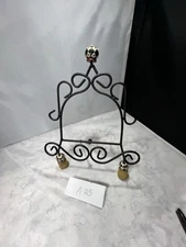 Metal Easel McKenzie Style Ornate Feet And Top 12 1/2" Tall 9.5" Width...