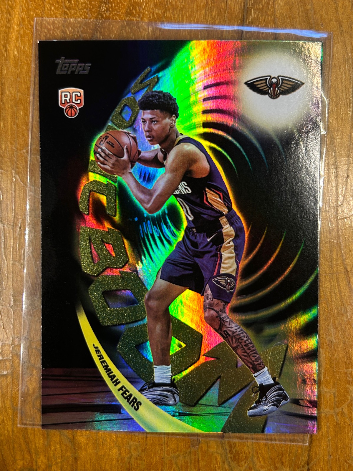 2025-26 TOPPS BASKETBALL Jeremiah Fears SONIC BOOM! RC SSP! NEW ORLEANS!