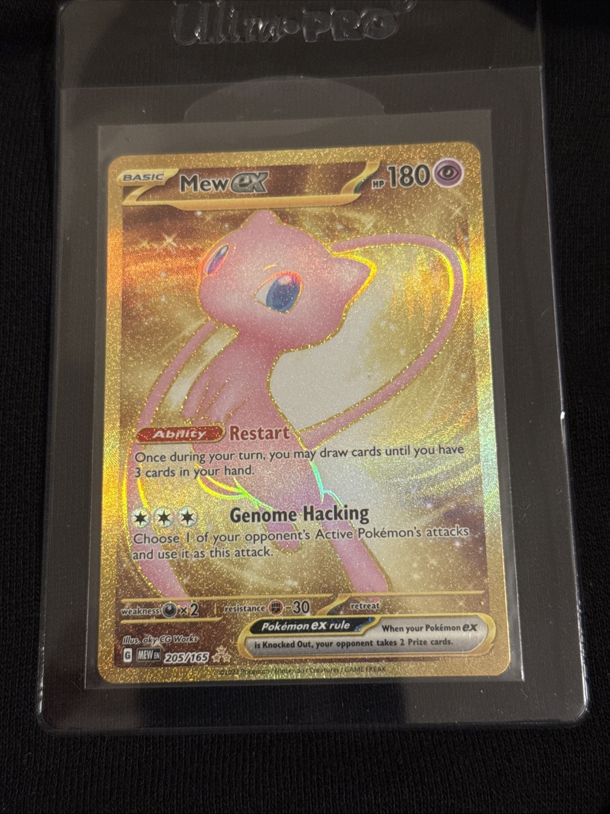 Pokémon Mew EX TCG 205/165 Sv: Scarlet & Violet 151 Holo Hyper Rare NM Condition