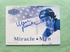 2004 UD Legendary Mark Pavelich Miracle Men Auto U.S. HOCKEY AUTOGRAPH