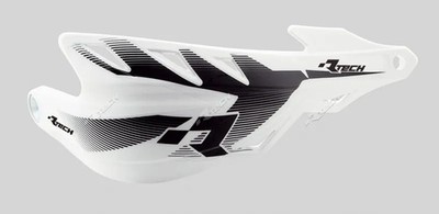Durchgehende Handprotektoren Raptor Racetech weiß Lenker Ø22 und Ø28 RACETECH R-