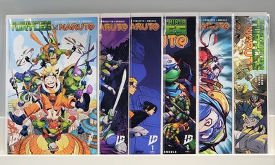 TMNT Teenage Mutant Ninja Turtles  x Naruto 1 Cover A - E 40th Anniversary Lot