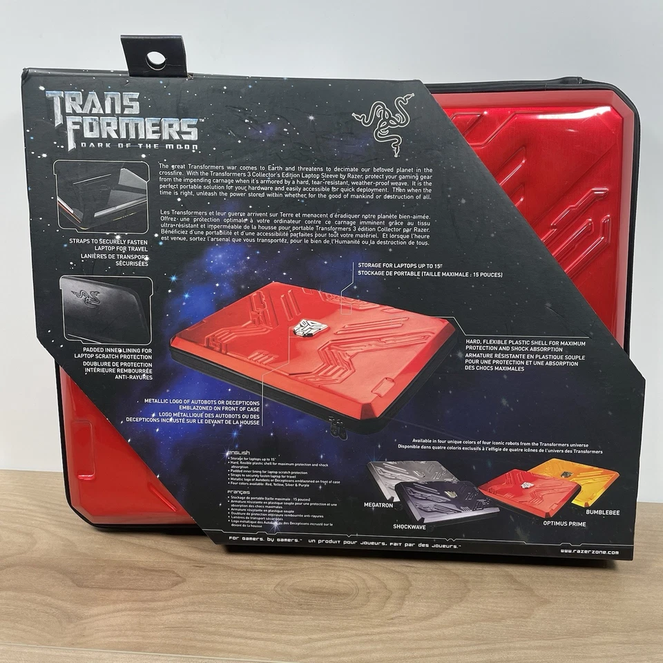 Razer Transformers 3 15" Laptop Sleeve Case Optimus Prime Red 2011 - Image 2 of 4