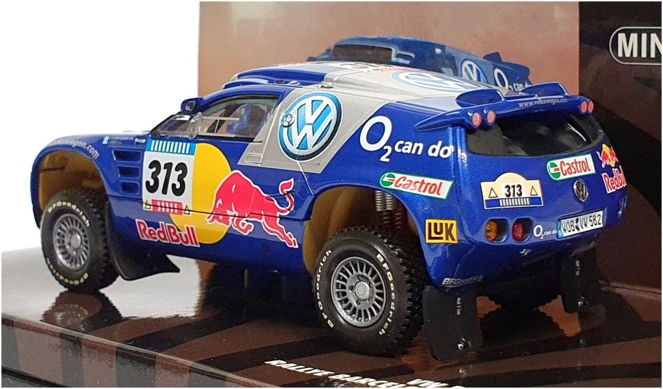 Minichamps escala 1/43 436 055313 - VW Race Touareg Rally Barcelona 2005 Foto 2 de 4