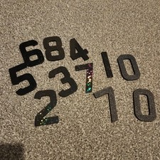 House Apartment Door Numbers – Textured, Carbon, Starry or Diamond Finish – 3D D