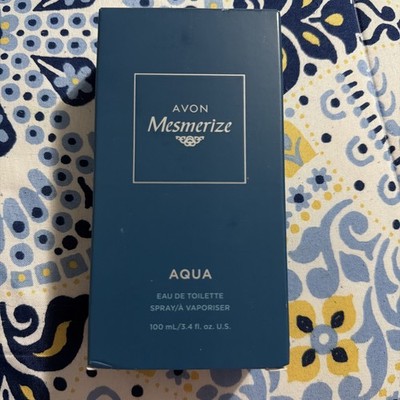 Avon Mesmerize AQUA Eau de Toilette Spray, Men Cologne, 3.4 oz., New