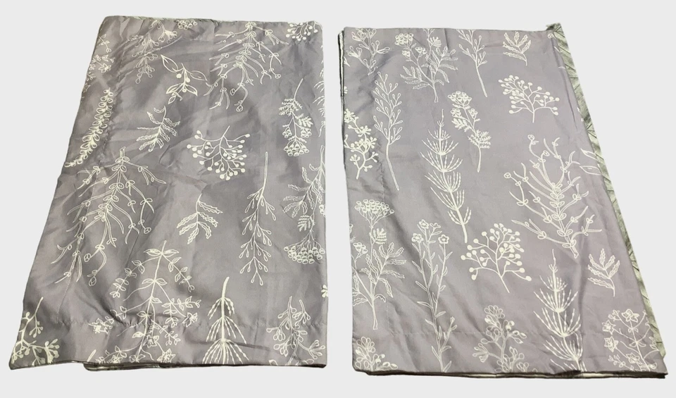2 Fundas de Almohada Estampado Floral Lavanda y Blanco Estándar 20"x30" Bedsure 2 Caras Foto 3 de 4