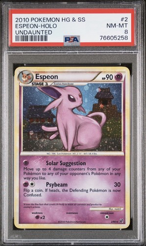 Espeon graded PSA 8 for sale on eBay