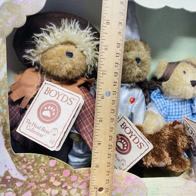 Wizard of Oz Boyds Bears Box Set Head Bean Collection Plush