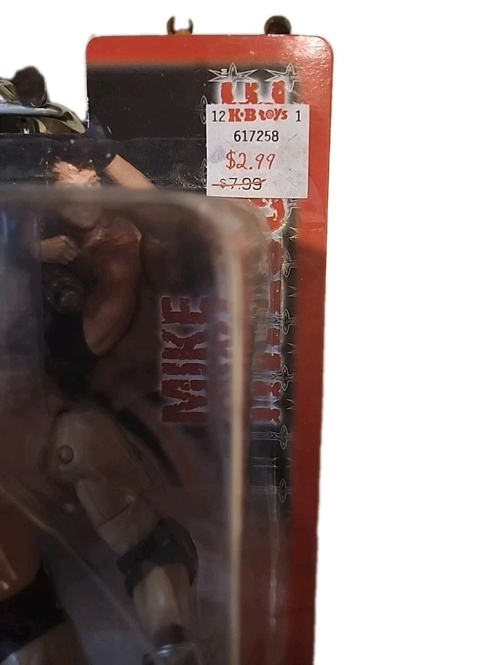 TOY BIZ WCW 2000 desatado Mike impresionante tarjeta pequeña sin usar, en caja Foto 3 de 3