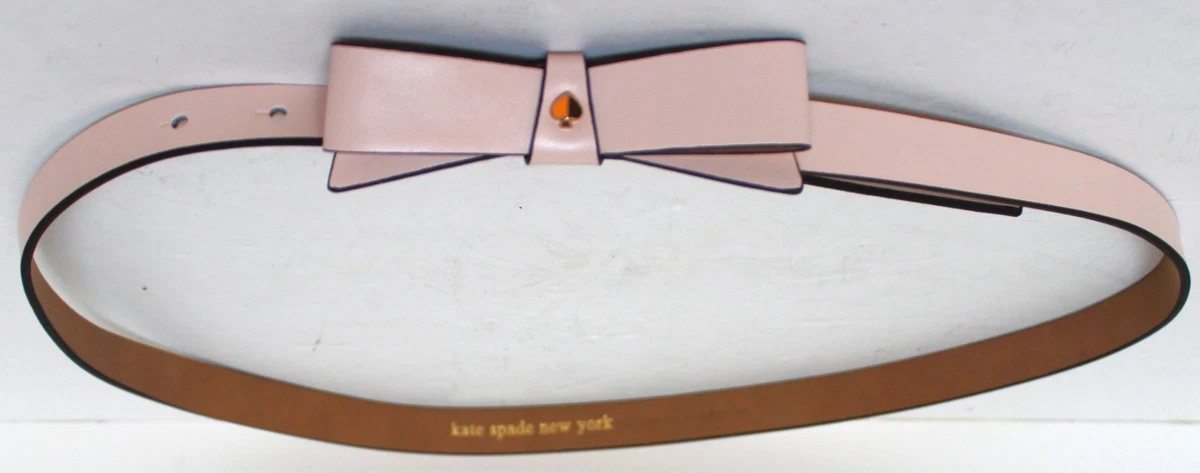 Kate Spade New York Slim Bow Leather Belt w/Gold Accents Kate Spade New York Black Bow Leather Belt main image 4