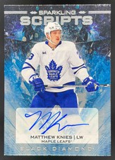 2024 Upper Deck Black Diamond Sparkling Scripts #SS-MK Matthew Knies Auto