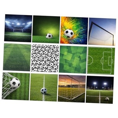 FunooFuno 36 Sheets Collection Scrapbook Kit DIY Decorative Supplies for Soccer