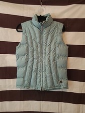 Woolrich Puffer Vest Zip Pockets Inner Pockets Puffy Blue Grass Women's Medium