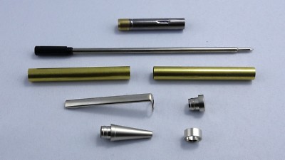 Dreh-Kugelschreiber Slimline Bausatz diverse Farben, Pen Blanks, Pen Kits,Holz