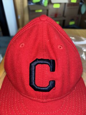 Cleveland Indians Hat Red New Era Size 7 | eBay
