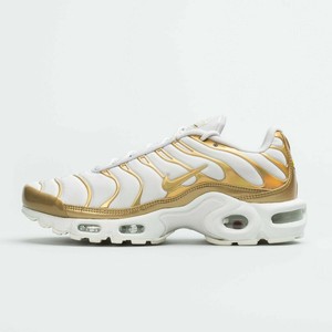 nike air max plus tn white and gold