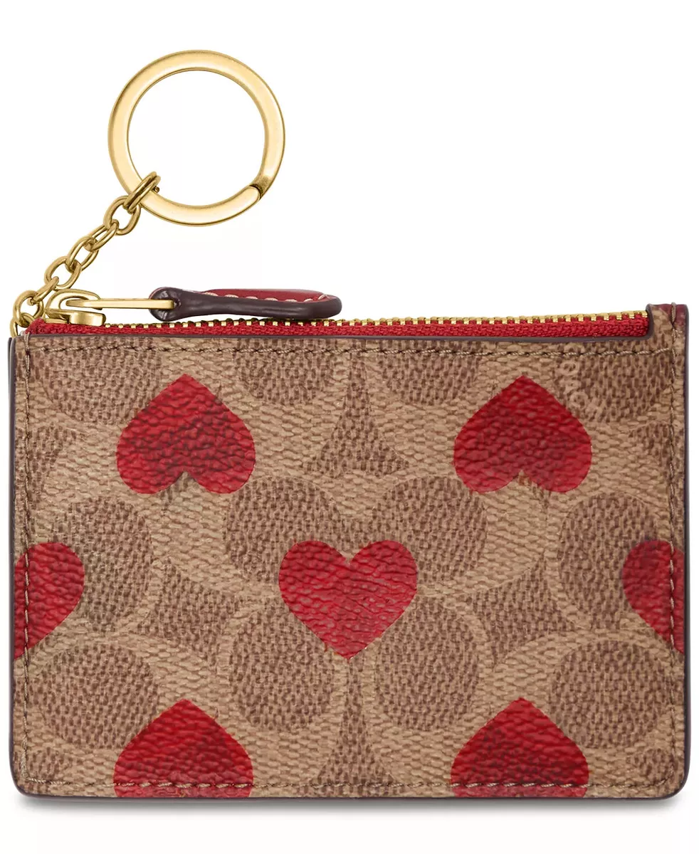 Coach mini card holder new arrivals