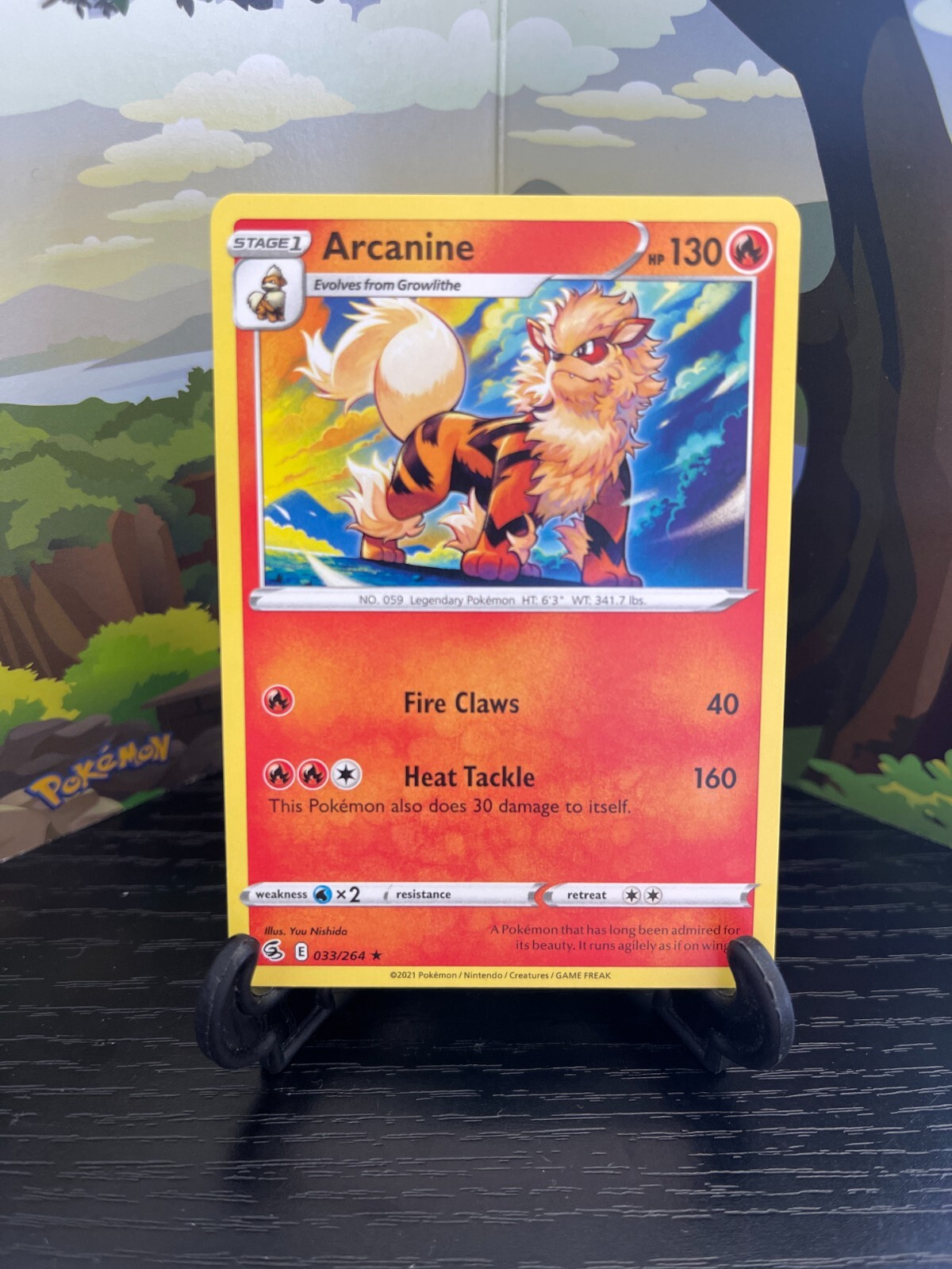 Arcanine 033/264 - Fusion Strike - Rare - Pokemon Card TCG - LP