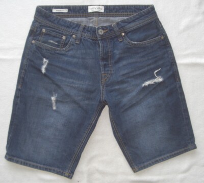 JACK & JONES Herren Jeans Shorts Rick - Denim Shorts Mit Stretch