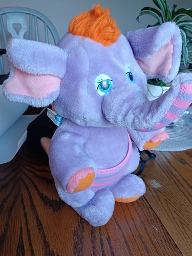 Wuzzles Eleroo Plush Elephant Vintage Hasbro Disney Softies Doll 1984 12” Tall - Picture 12 of 13