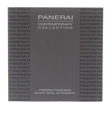 Panerai Radiomir Black Seal Libretto Manuale