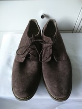 CATERPILLAR CAT RARE MENS SUEDE SMART CASUAL LACE UP SHOES UK 10 WIDE- WORN ONCE