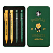 Starbucks Korea x Kakao Friends 2024 MyBuddy Stamp Pen Set 4P - Limited Edition