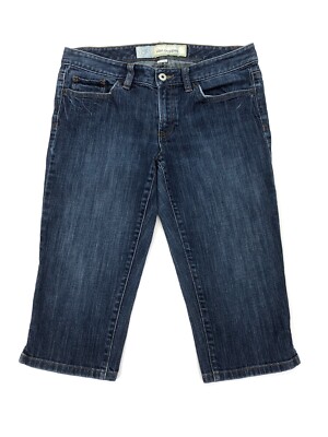 Loft Ann Taylor Women's Slim Cropped Capri Jeans Size Stretch