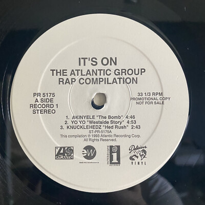 IT'S ON - THE ATLANTIC GROUP RAP COMPILATION (VINYL 2LP) 1993