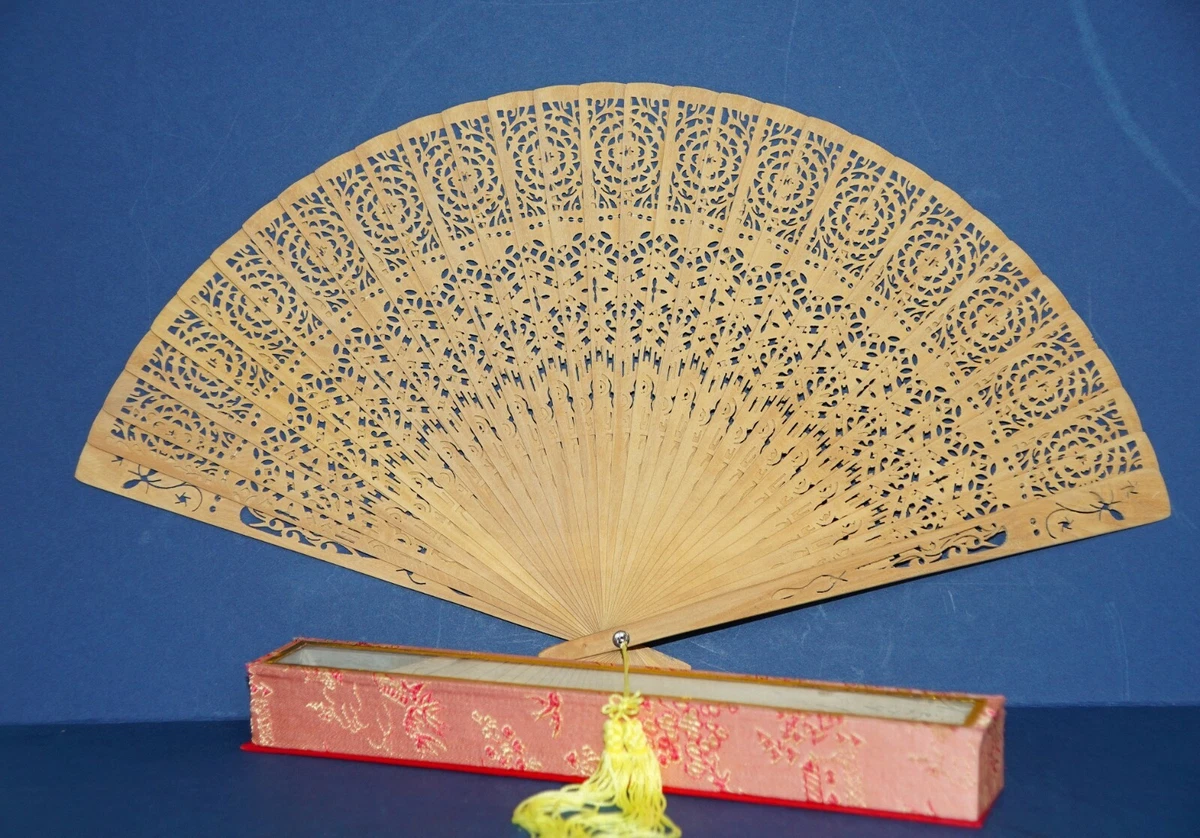 Sandalwood hand fan outlet