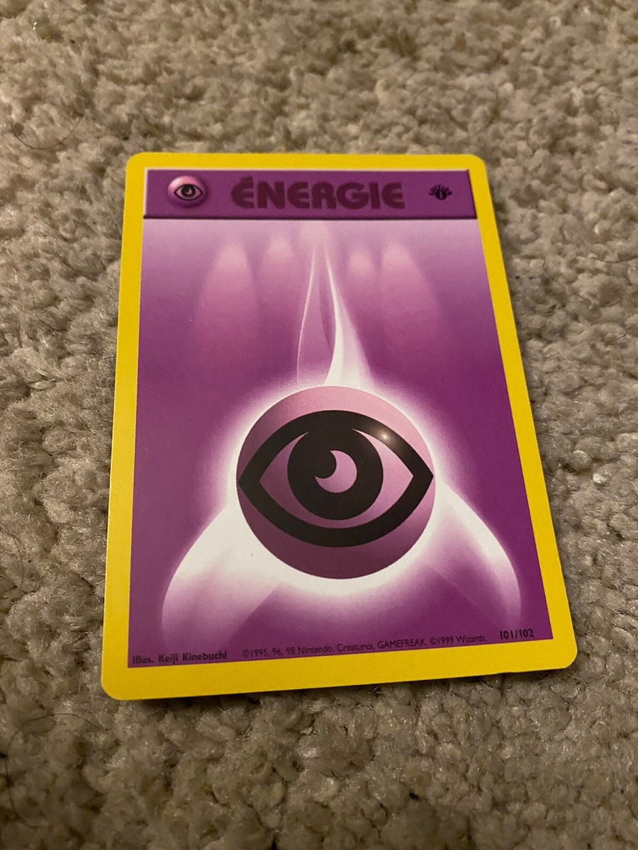 PSYCHIC ENERGY POKEMON FRENCH BASE SET 1ST EDITION CARD 101/102 | eBay
