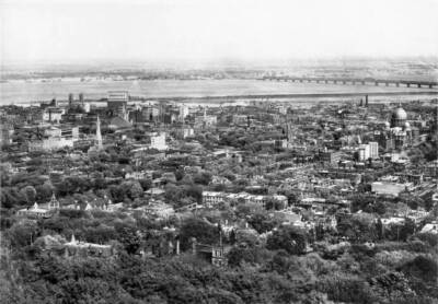 Canada Quebec Montreal panorama from the mountain 'Mont Royal' 1910 OLD PHOTO