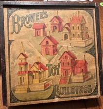 ANTIQUE VICTORIAN Brower s Patent Toy Buildin...