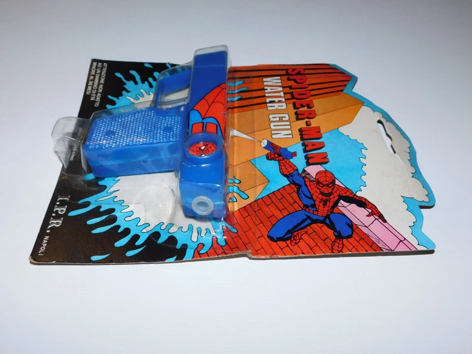 I.P.R. vintage Pistola de agua Napoli Marvel Spider-Man italiana nueva de stock sellada - RARA DIFÍCIL DE ENCONTRAR Foto 4 de 4