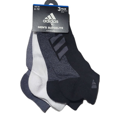 Adidas Men s Superlite AEROREADY Performance Socks - 3 Pair Pack - Size 6-12