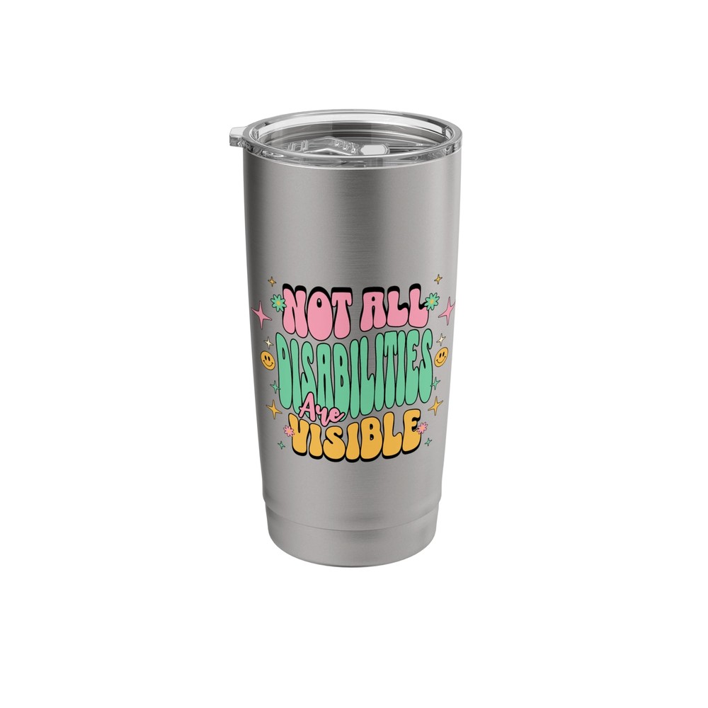 Invisible Disability Autism Awareness Stainless Steel Insulated Tumbler