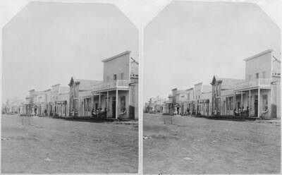 Row Buildings One A Sign Reading Palace Restaurant Another A Group- Old Photo