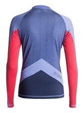 ROXY XY Long Sleeve Rashguard NWT Medium Chambray UPF 50 M