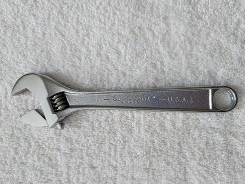 crescent, 6" adjustable wrench, made in the usa.