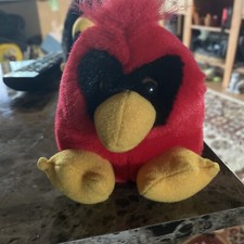 Puffkins Casey The Cardinal Plush Bird Stuffed Animal Vtg 1994