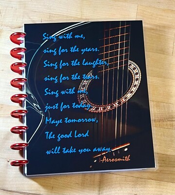 Aerosmith Inspired ''Sing with me'' Cover Set for use with Classic Happy Planner-